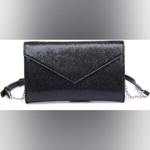Urban Expressions Shimmering Black Clutch
